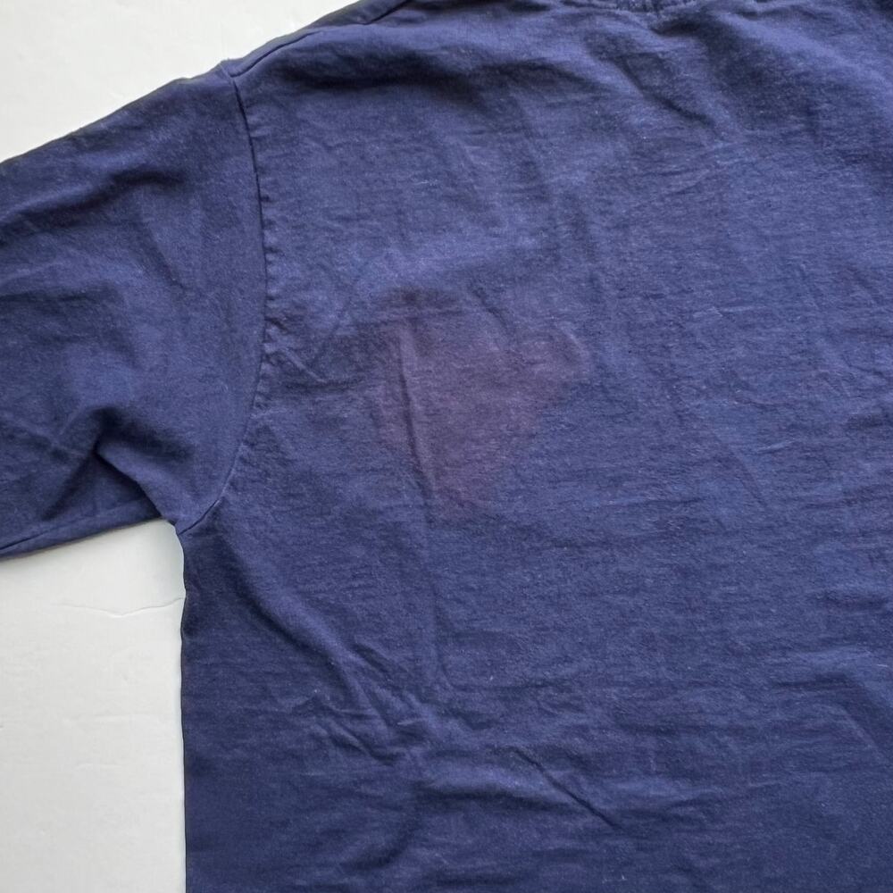 Vintage West Virginia University Mountaineers College T Shirt SingleStitch Hanes - Picture 7 of 8